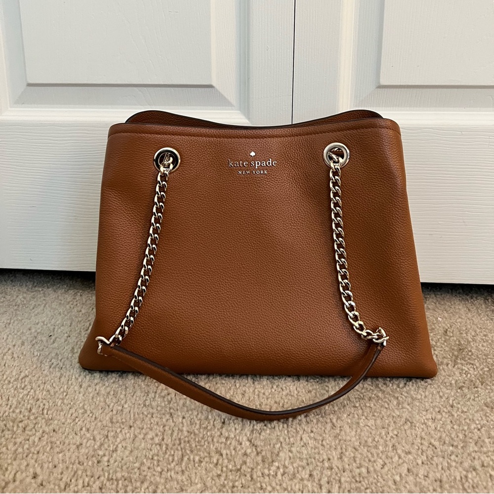 LIKE NEW! Kate Spade Purse, Cognac Shoulder Bag